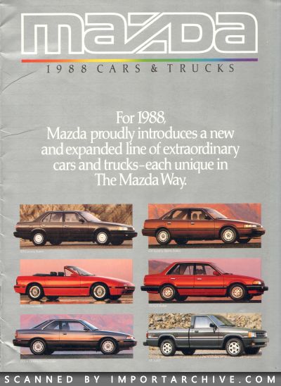 1988 Mazda Full Lineup Brochure (Late Version) - ImportArchive
