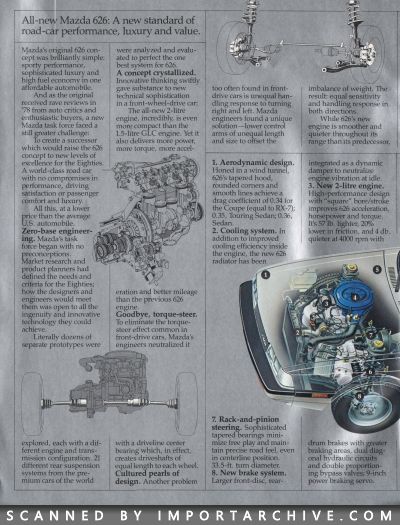 1983 Mazda Full Lineup Brochure (Late Version w/ 626) - ImportArchive