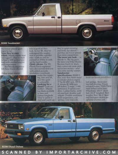 1983 Mazda Full Lineup Brochure (Late Version w/ 626) - ImportArchive