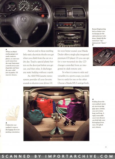 1993 Mazda MX-3 Brochure - ImportArchive