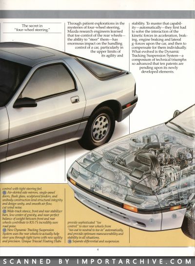 1986 Mazda RX-7 Brochure (Late Version w/ Turbo) - ImportArchive