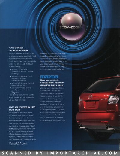2008 Mazda CX-7 Brochure - ImportArchive