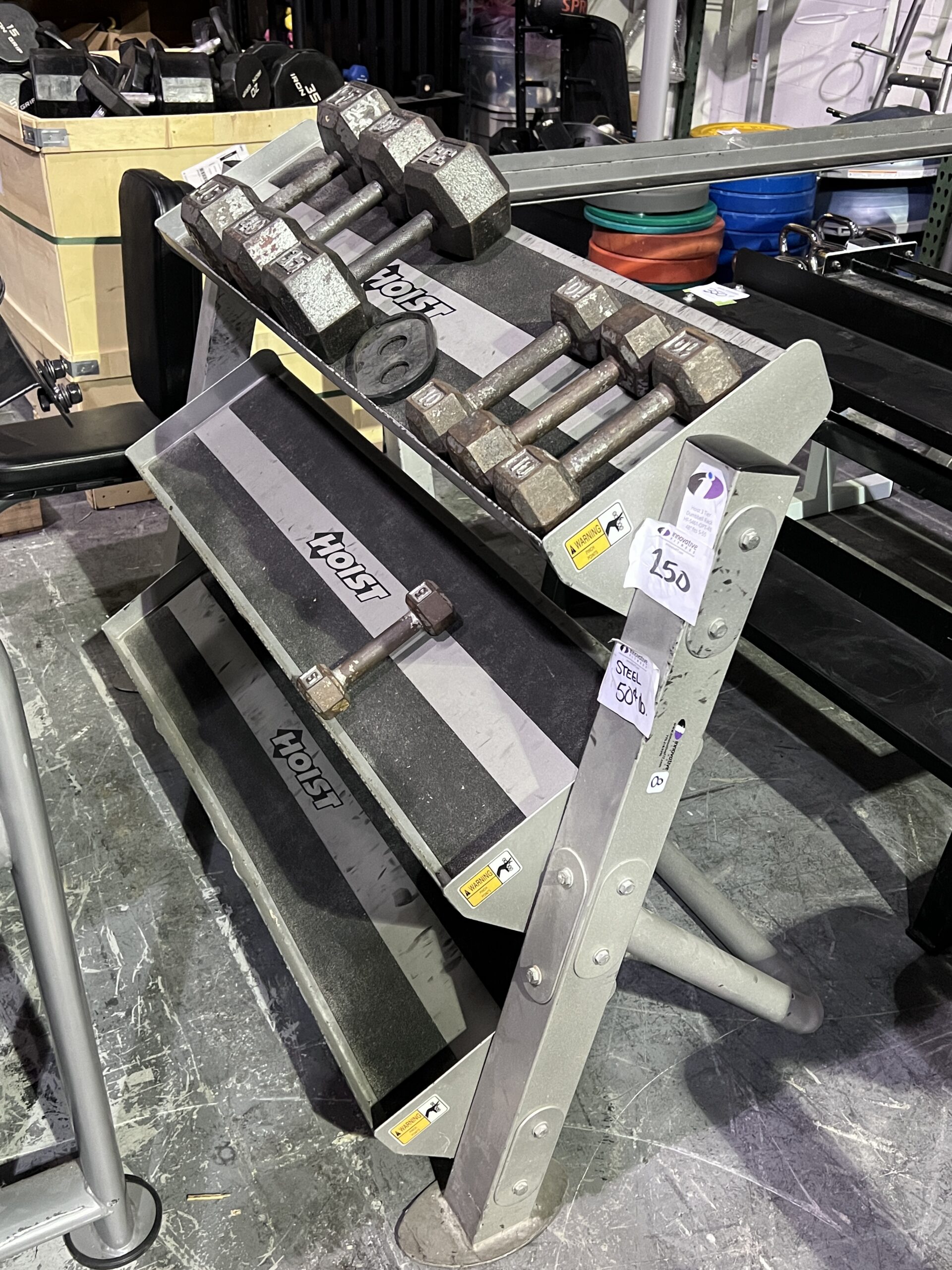 Hoist 3 Tier 55 Dumbbell Rack – Innovative Fitness