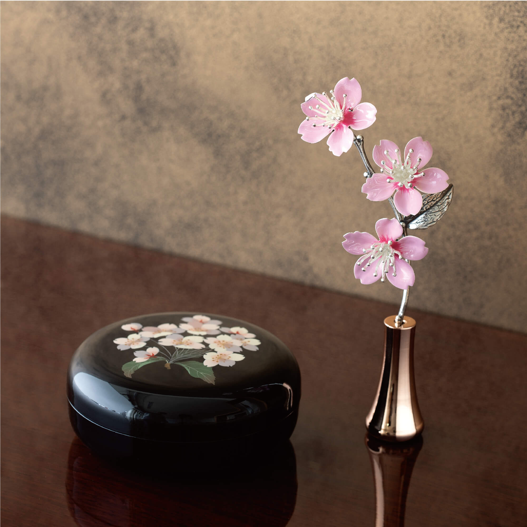 お花】華鋲常花SAKURA 花立ピンクゴールド NB003 – 祈り百貨店