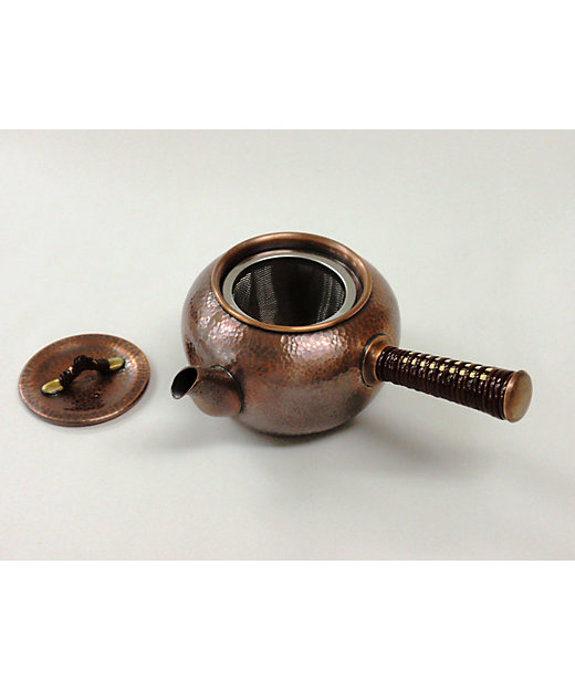 受注商品】銅製急須丸型（中） 彩細 | 長澤製作所/ナガサワ
