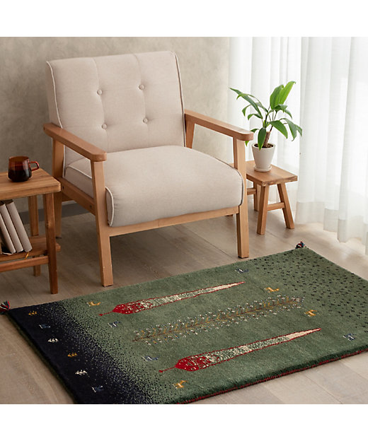 ☆ペルシャ絨毯 手織りギャッベ 玄関マットLサイズ 3 | 三越伊勢丹