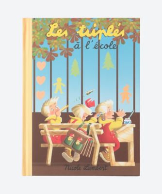 ☆フランス語版書籍 「学校」 サインカード付き | Les Triples/みつご