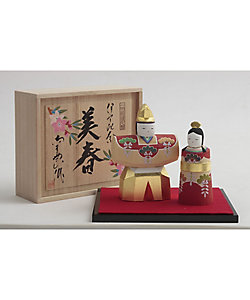 送料無料】奈良一刀彫 神泉作 立雛 5号（三越） | 神泉/シンセン