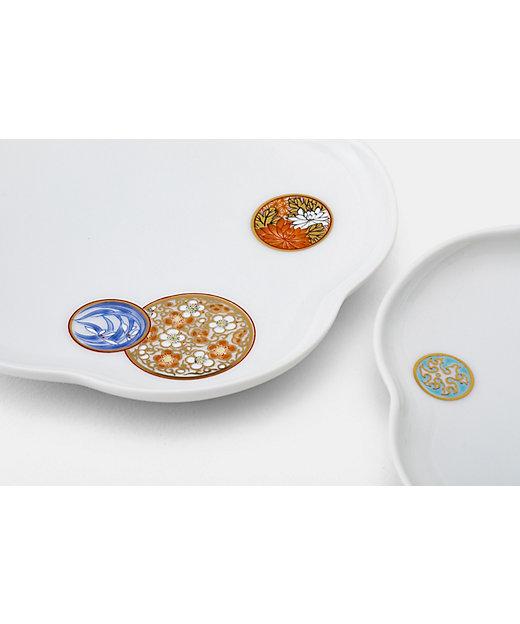 寿赤絵 トリプレット緋 AKE 皿セット | 深川製磁/フカガワセイジ