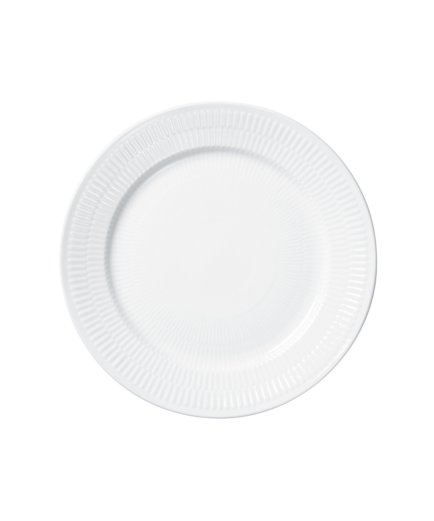 ホワイトフルーテッド プレート22cm | ROYAL COPENHAGEN/ロイヤル