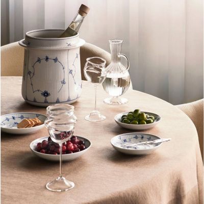 ブルーフルーテッド プレイン ディーププレートペア13cm | ROYAL