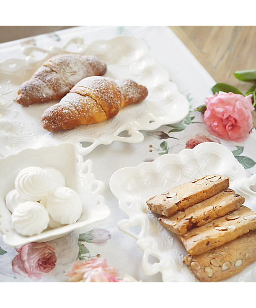 ☆トレイ型プレート（ラージ） Fiocchi（2枚セット） | Blanc