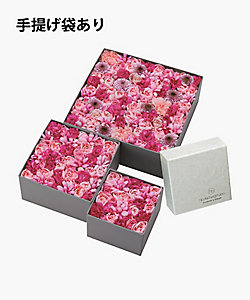 プリザーブドフラワーボックス（ピンク・手提げあり） | Nicolai