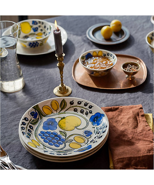 パラティッシ ボウル17cm カラー（ブルー×イエロー） | ARABIA