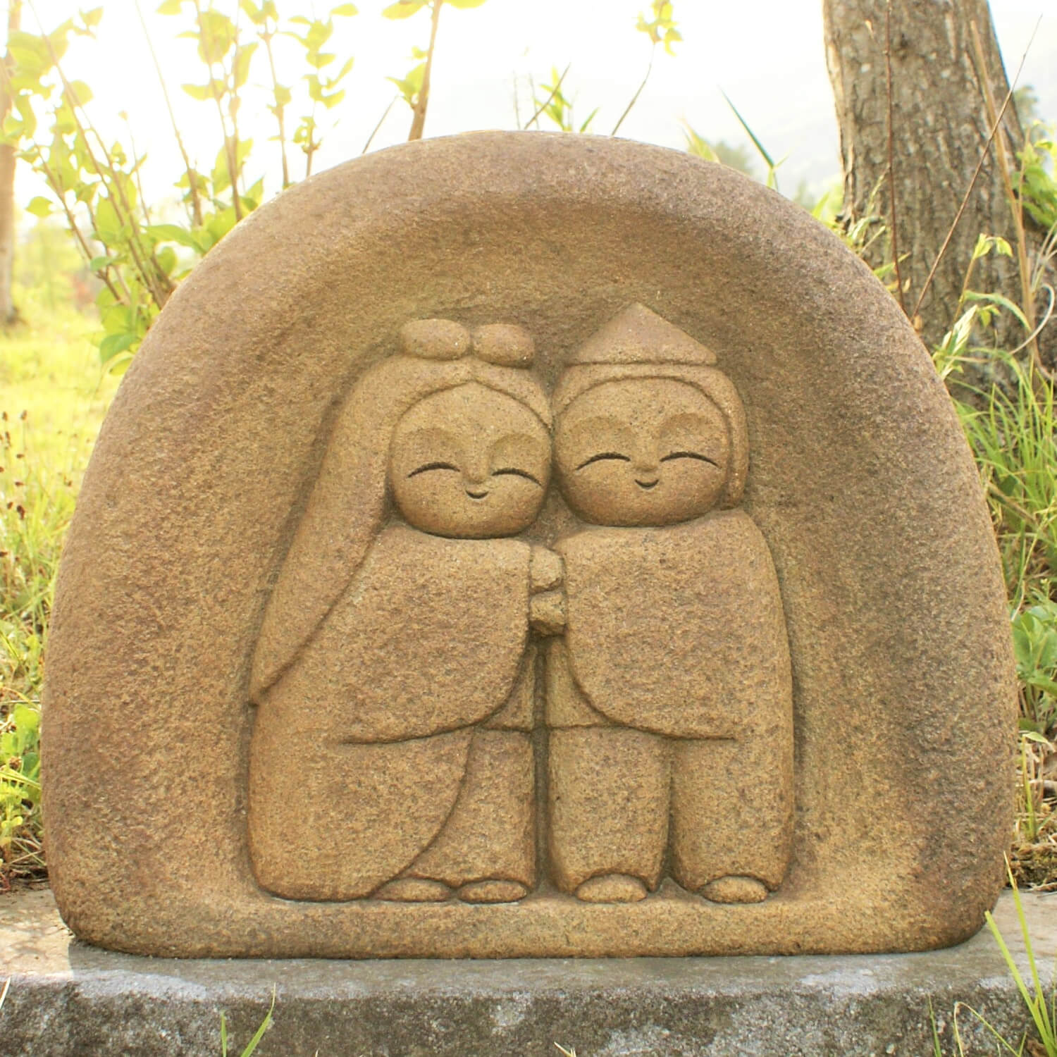 26．道祖神レリーフ – 石神彫刻工房-公式ウェブストア