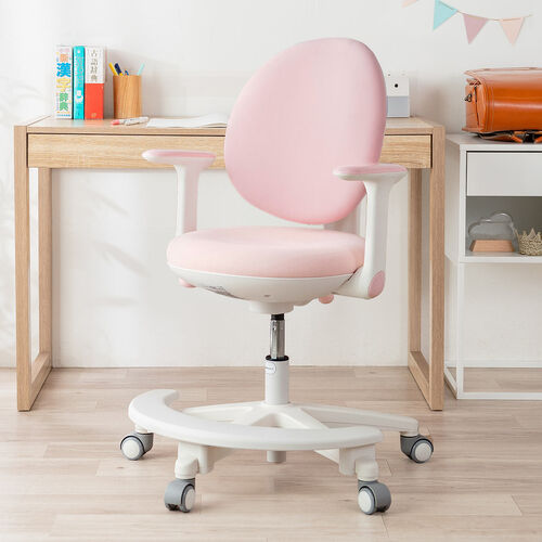 学習チェア キッズチェア 一体型背もたれ ピンク 150-SNCK65P【イス王国】