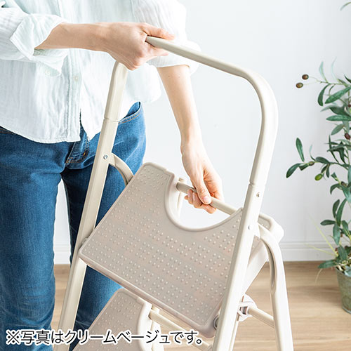 踏み台 折りたたみ式 3段 ステップ台 モカブラウン YK-KYA3MBR【イス王国】