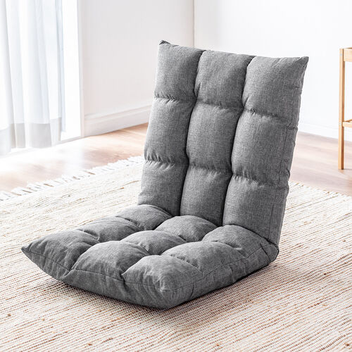 ふわふわ座椅子 ファブリック生地 42段階リクライニング 低反発