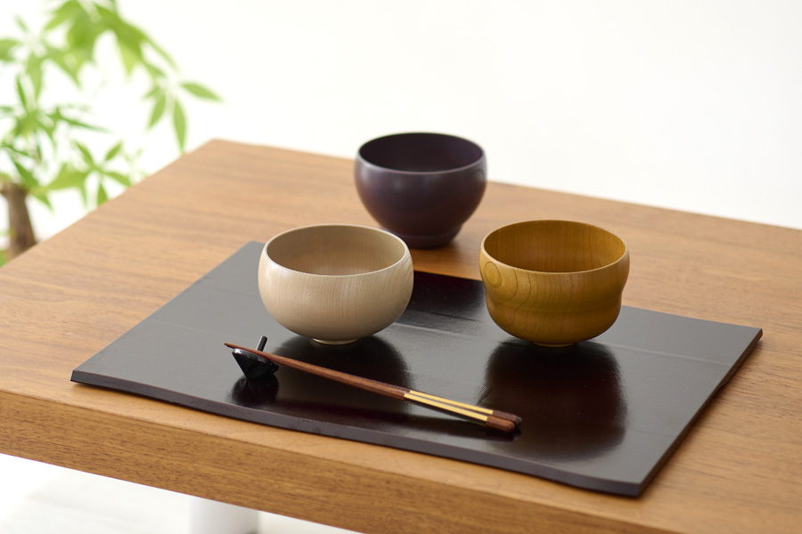 うるし椀 きょうのな | 木製の汁椀 漆塗り isukeブランド 漆器の井助
