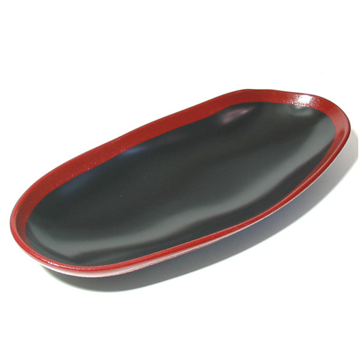 もてなし盛鉢 大 渕錆 中鉢 FC27-7/8 漆器の井助