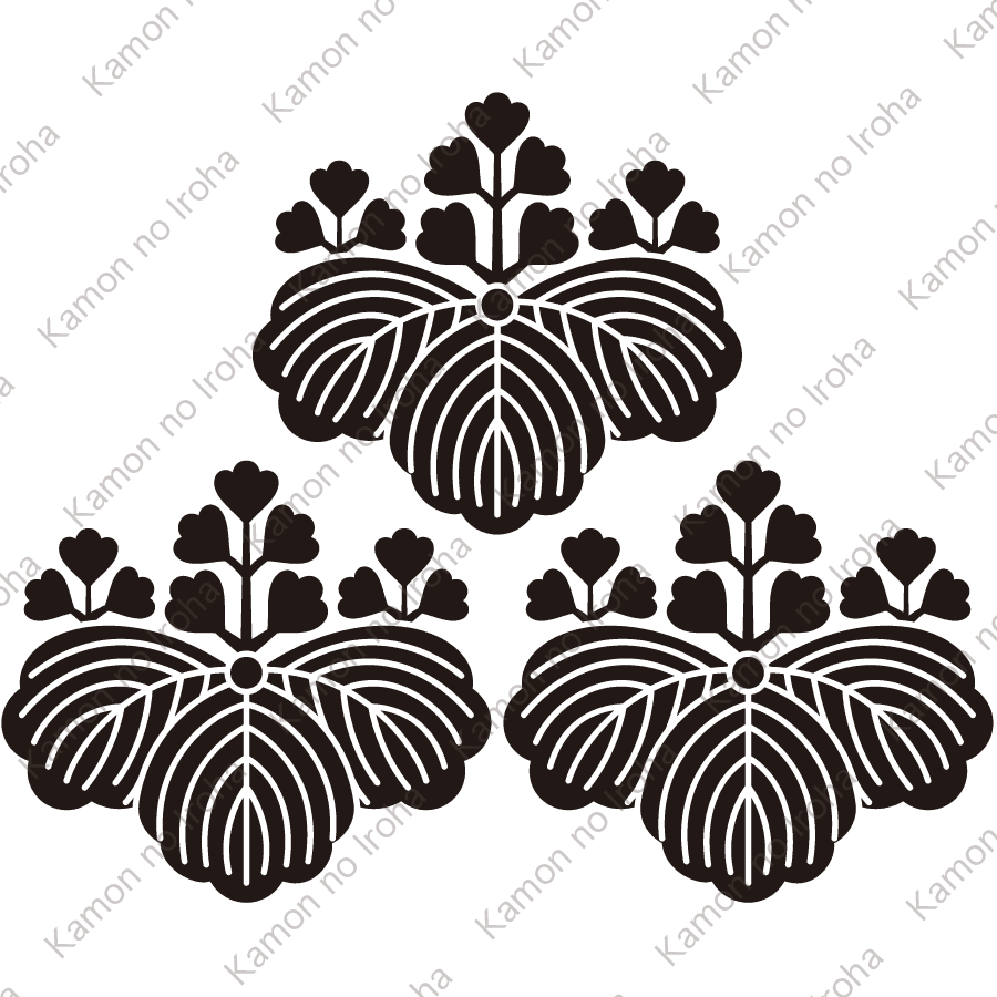 三つ盛り五三桐紋（みつもりごさんきり）：家紋のいろは