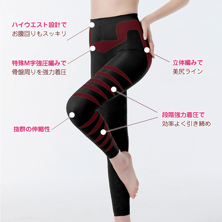 強力着圧でスッキリ 接触冷感で涼しい 着圧レギンス – Iris Candy