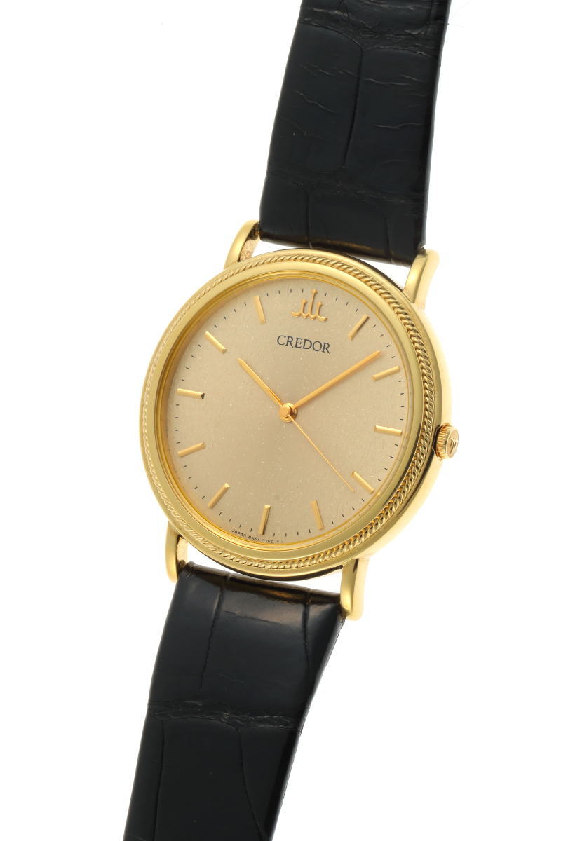 SEIKO セイコー クレドール クォーツ 8N81-7010 K18YG メンズ 時計