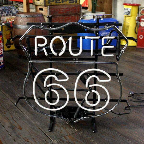 ネオンサイン ROUTE 66 （ルート66 ） ネオン管 照明 店舗装飾