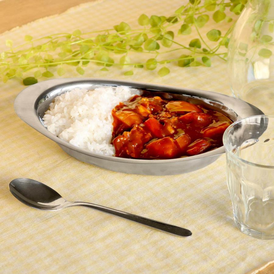 カレー皿 27cm ステンレス 洋食屋さん （ 食洗機対応 楕円皿
