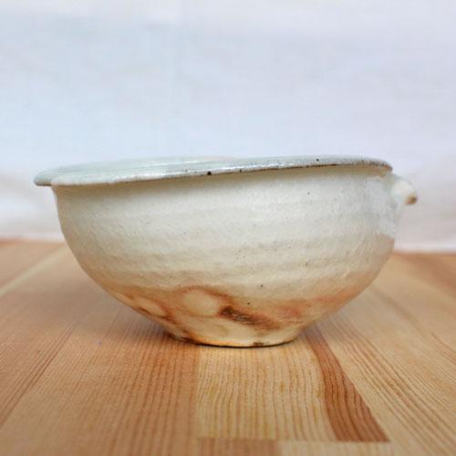 片口 粉引 小鉢 9x11cm 約80cc 古谷信男 白い器 乳白色 信楽 陶器 和
