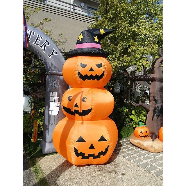 即納】【在庫あり】ハロウィン 3連パンプキン エアーディスプレイ