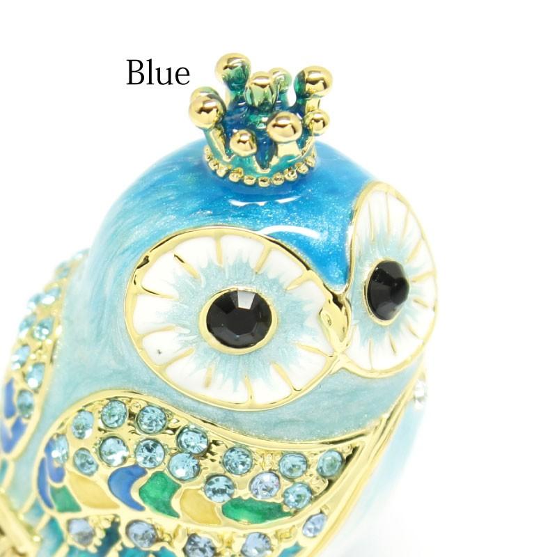 Doris Crystal 王冠フクロウ スワロフスキー純正クリスタル ボックス