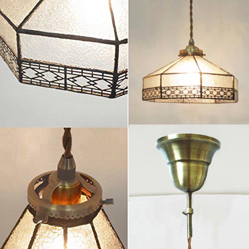 ペンダントライト ステンドグラス ガラス 1灯 LED対応 レトロ おしゃれ