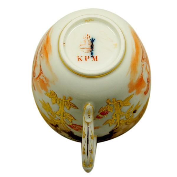 KPM ベルリン王立磁器製陶所 金彩カップ＆ソーサー : アンティーク慈光