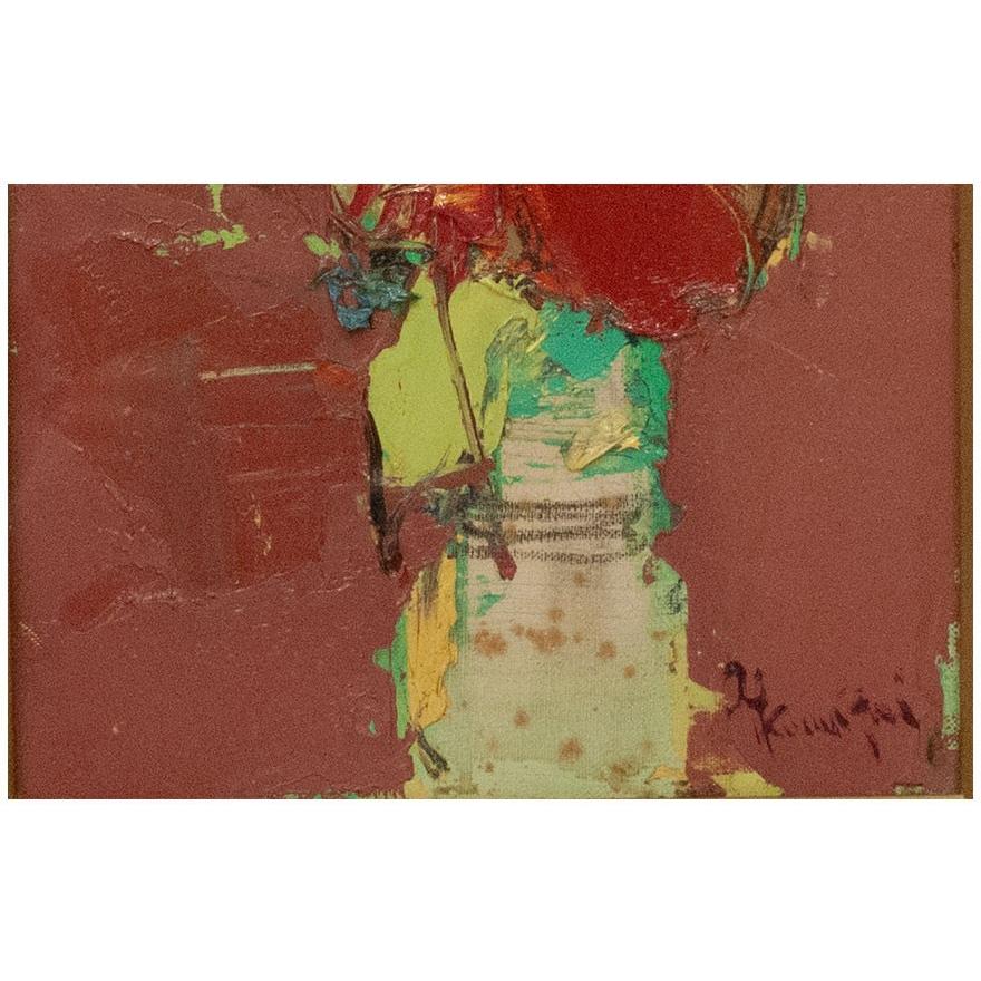 熊谷善正 「花」 油彩3号 : アンティーク慈光 - 通販 - Yahoo!ショッピング