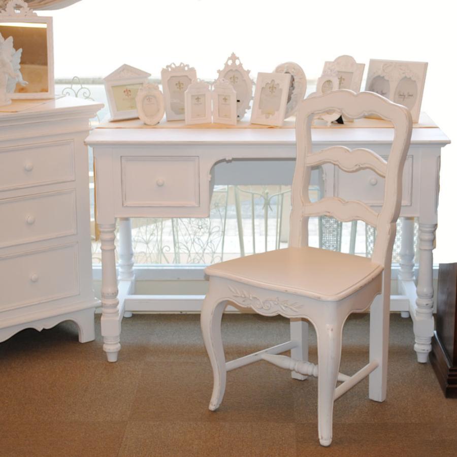 デスク ライティングデスク 白いデスク フランス家具 学習机 フレンチ