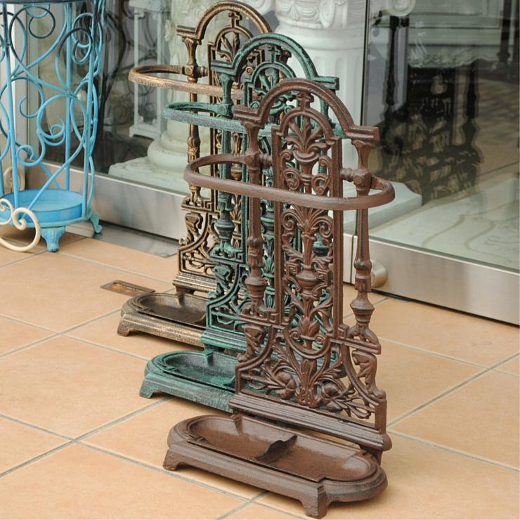 傘立て クラシック アンティーク オシャレ グリーン 緑 アンブレラ