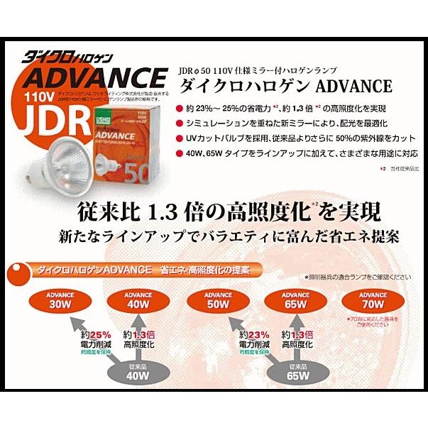 USHIO ダイクロハロゲン JDR110V40WLM/KUV-H (JDR110V40WLMKUVH) 中角