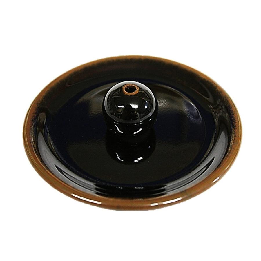 窯変黒天目 9cm香皿 美濃焼 お香たて お香立て陶器 日本製 製造・直売