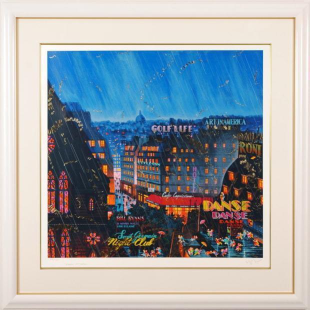 ヒロ・ヤマガタ 絵画 ナイーフアート インテリア シルクスクリーン