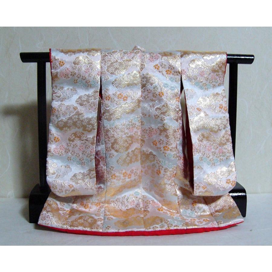 ミニチュア着物1/7金襴打掛キット 淡いピンク（高さ195mm幅277mm