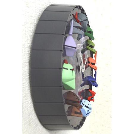 即納/リズム時計 掛け時計/機動戦士ガンダム 3Dクロック 4MGA03FZ08