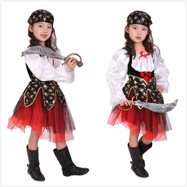 ハロウィン 海賊 仮装 2点セット 子供 パイレーツ 女の子 カリビアン