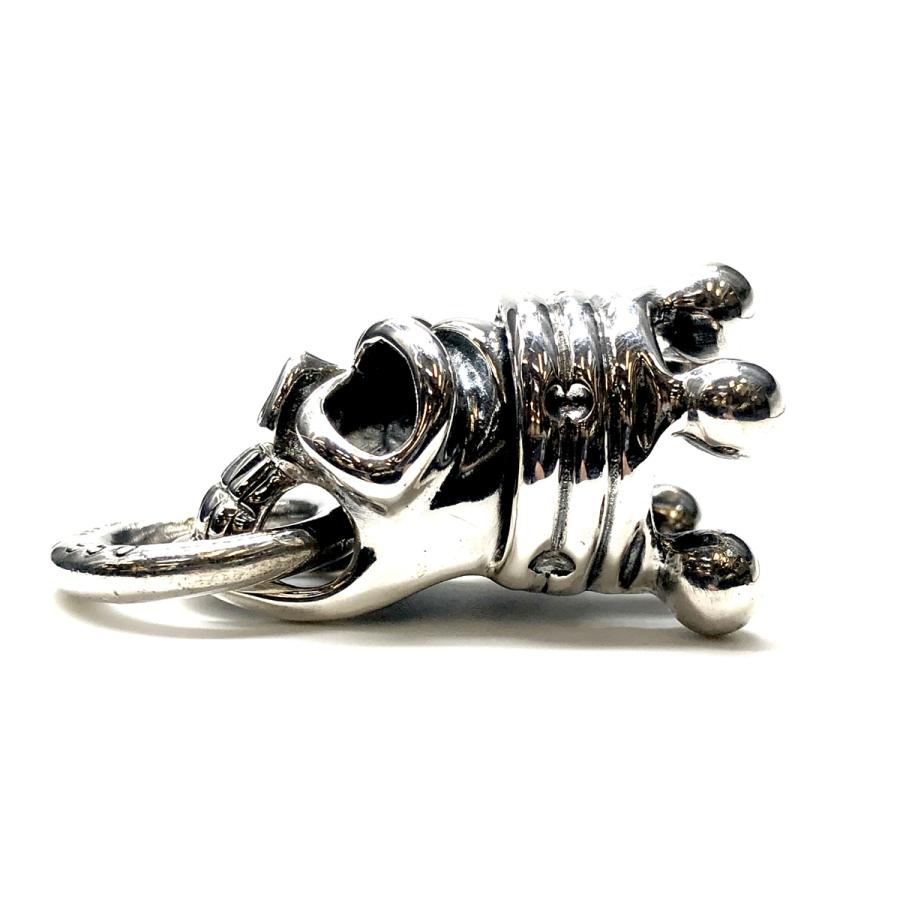 シルバー コンチョ ドロップハンドル ワッカコンチョ スカル キング