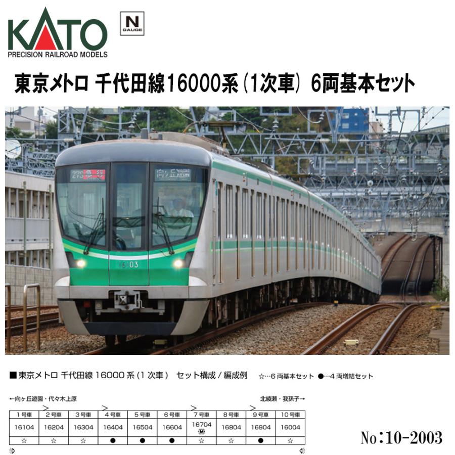 No:10-2003 KATO 東京メトロ 千代田線16000系(1次車) 6両基本セット