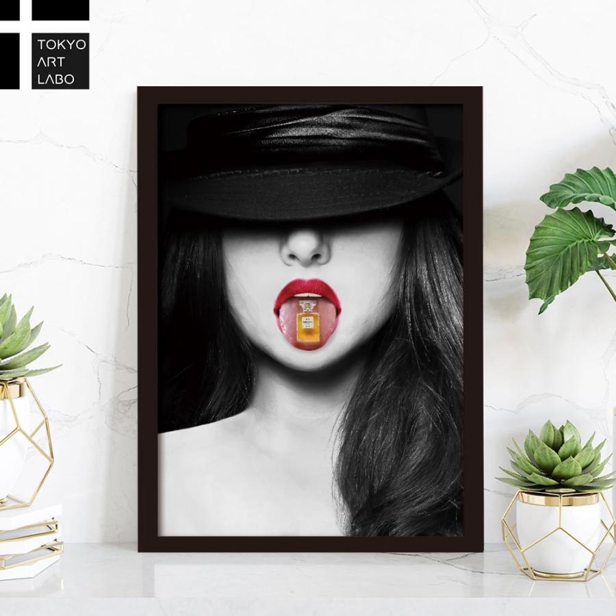 ポスター ブランド 額付き A3 ファッション 香水 ココ シャネル party