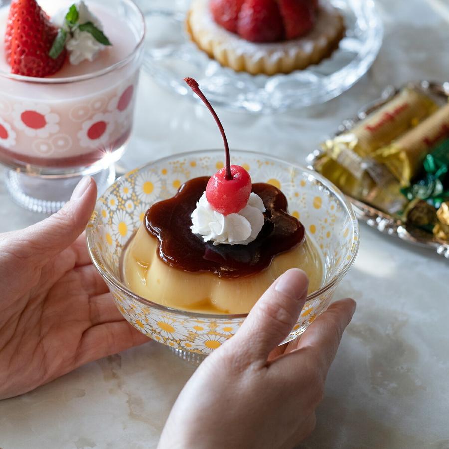 石塚硝子 1~7営業日出荷 アデリアレトロ 脚付きデザート浅型 日本製