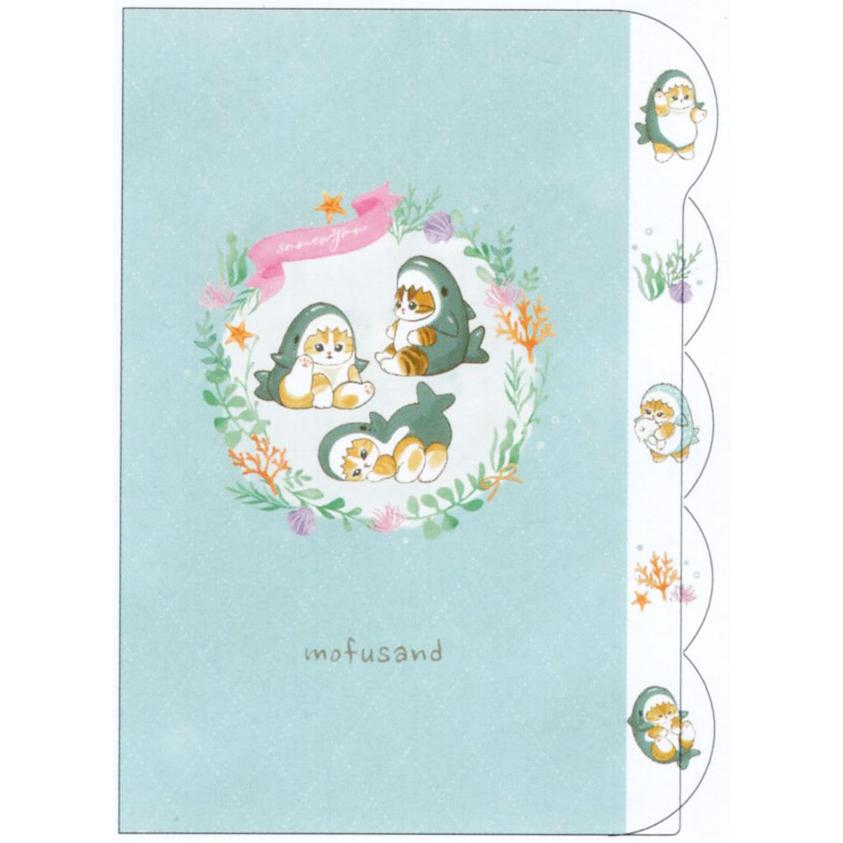 サンスター文具 mofusand モフサンド ダイカットクリアファイル5P