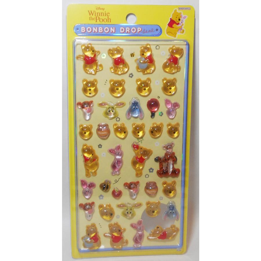サンスター文具 くまのプーさん ボンボンドロップシール くまのプー