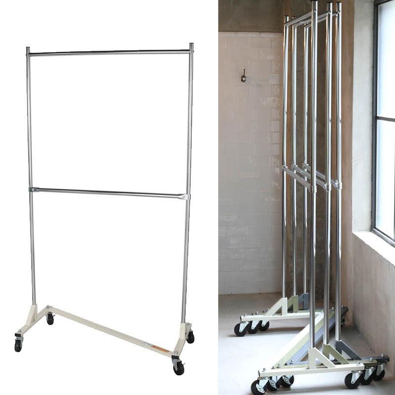 DULTON（ダルトン） ハンガーラック 2段 パイプハンガー キャスター